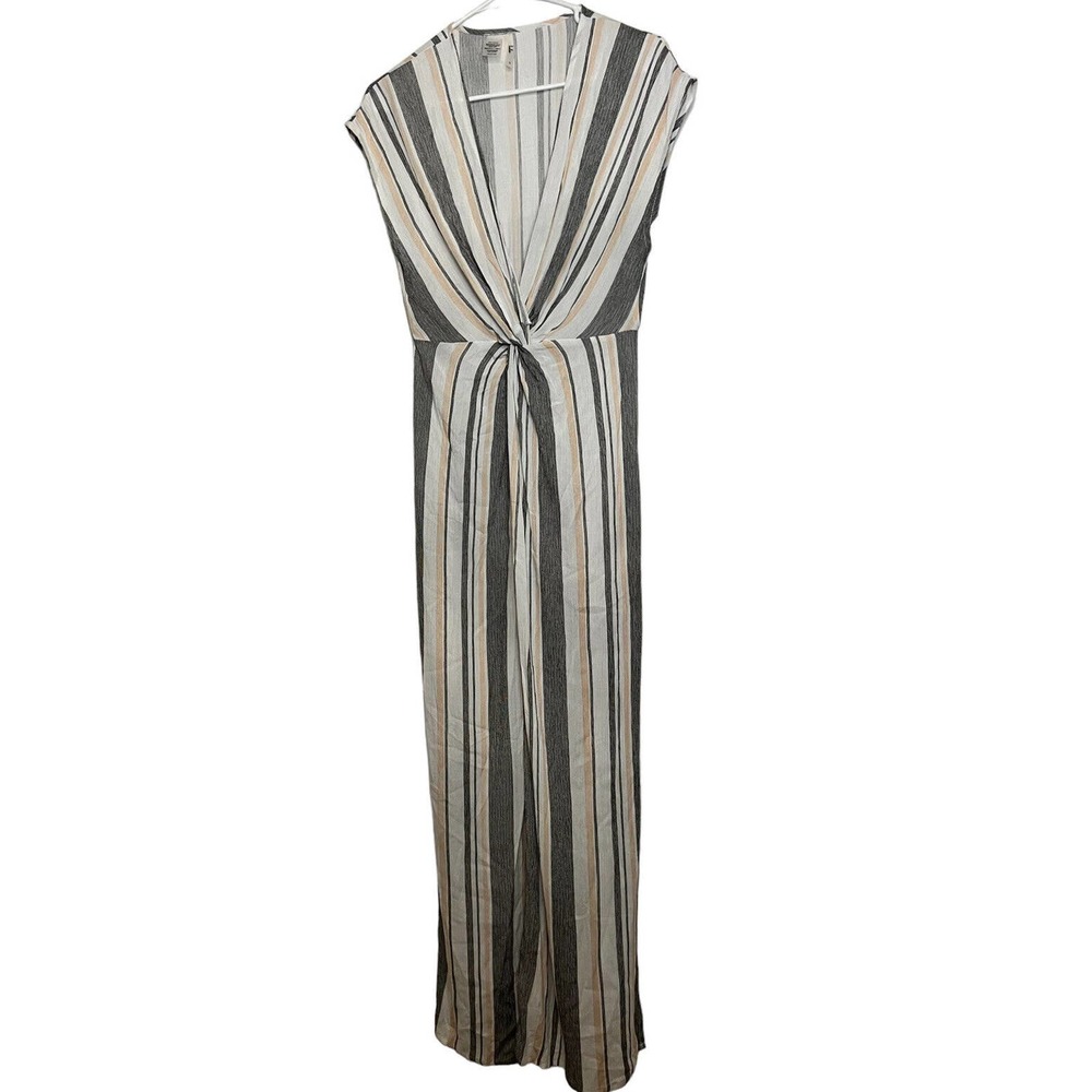 Lulus Womens French Countryside Striped Print High-Low Dress Size‎ S